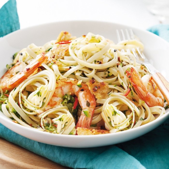 Chilli Prawn Linguine