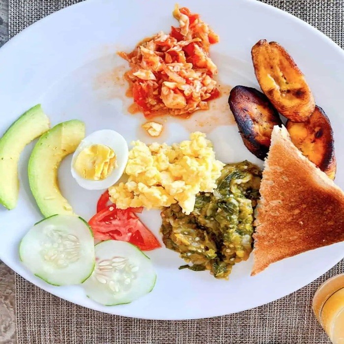 Antiguan Breakfast (Chop Up and 'Saltfish')